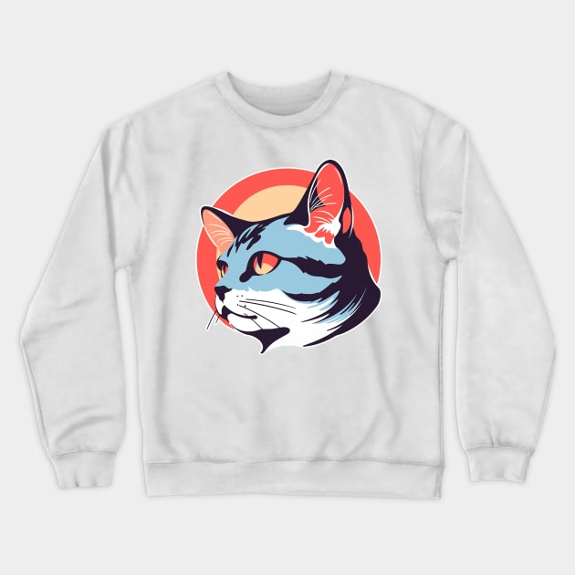 Cat Crewneck Sweatshirt by Underground Cargo